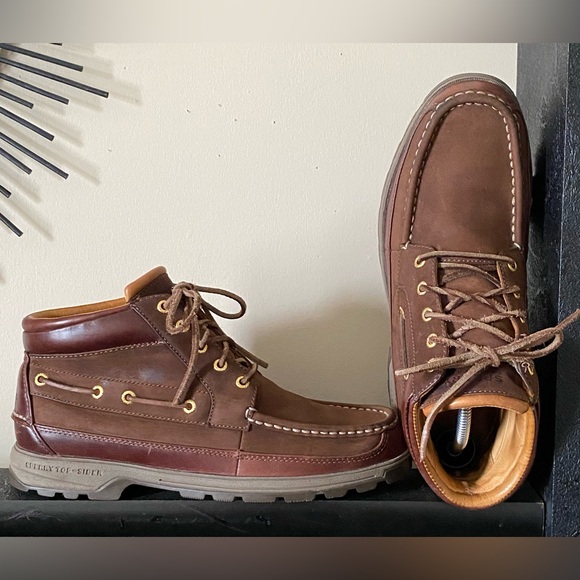 Men's Sperry Brown-n-Tan Boots - Picture 1 of 5